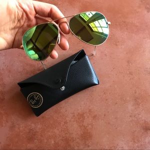 Ray Ban Aviator Flash Lenses Sunglasses